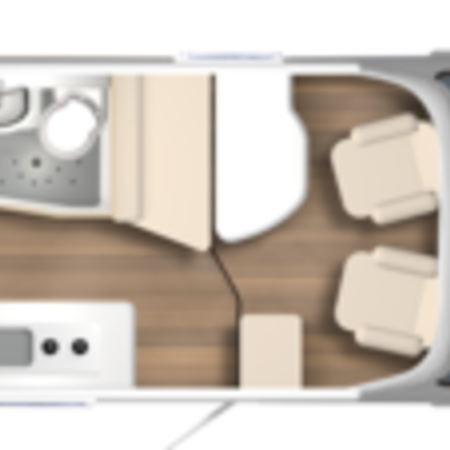 Grundplan af en autocamper
