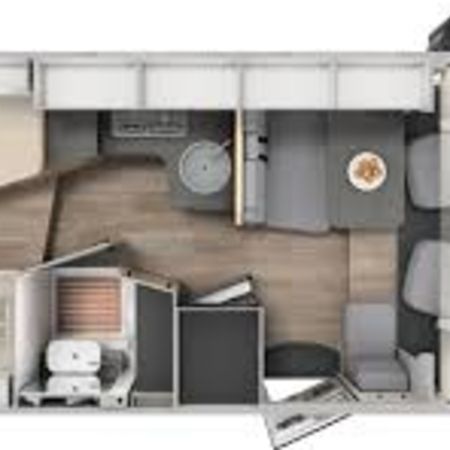 Grundplan af en autocamper